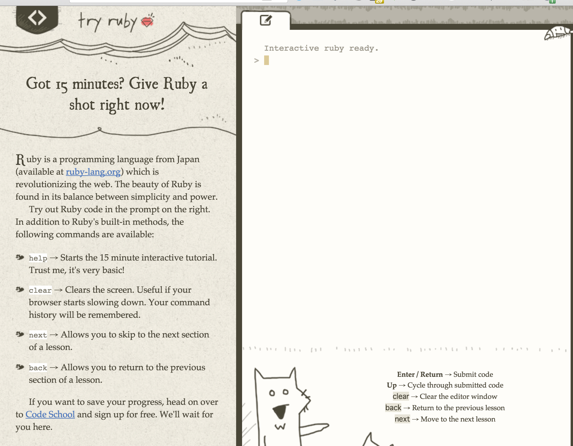 Try Ruby
